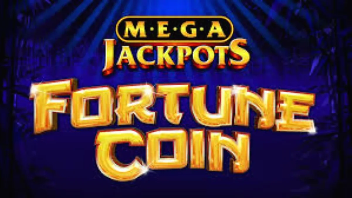 Interface luxuosa do slot Fortune Coin Mega Jackpot com símbolos dourados e dragões
